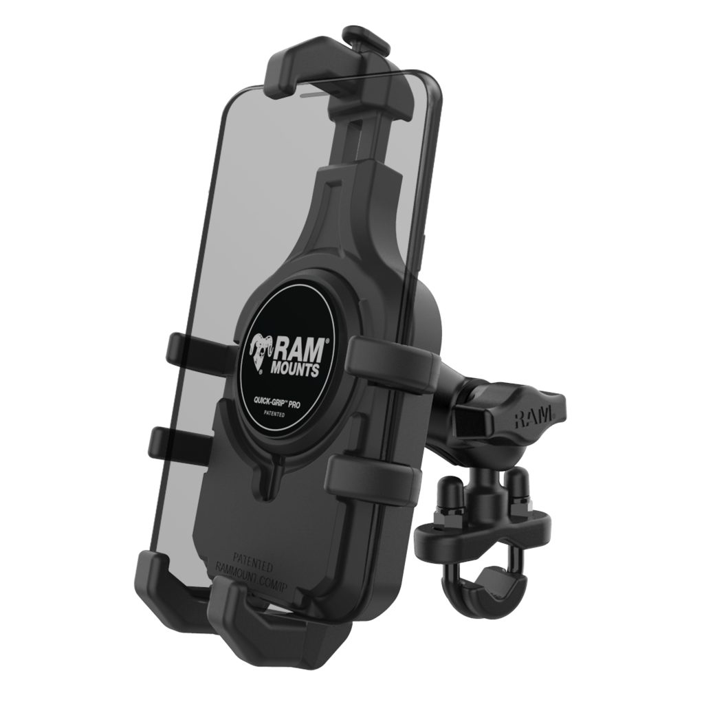 RAM® Quick-Grip™ Pro手机支架，带手柄U型螺栓底座-短型