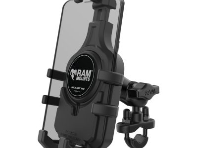 RAM® Quick-Grip™ Pro Phone Mount with Handlebar U-Bolt Base – Short