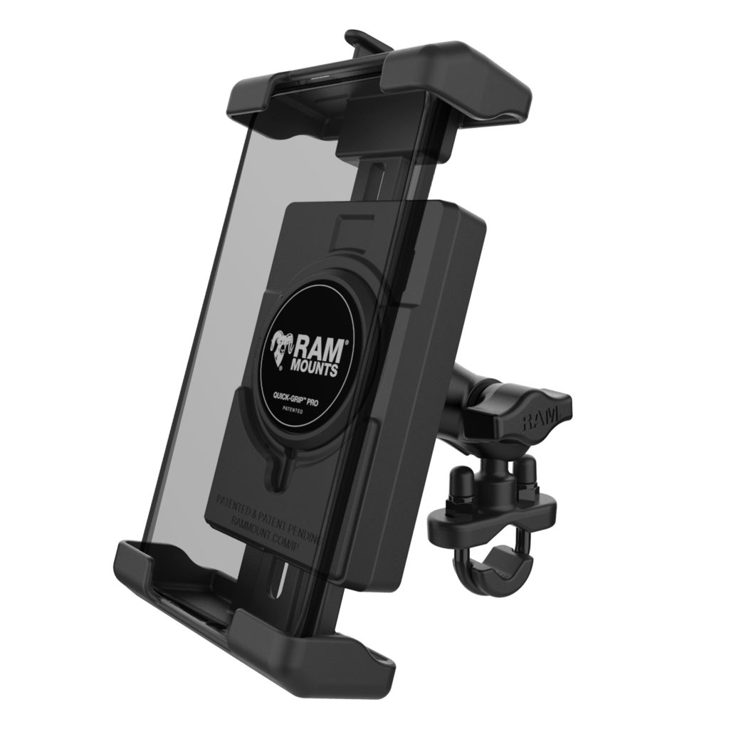 RAM® Quick-Grip™ Pro XL手机支架，带手柄U型螺栓底座-短型