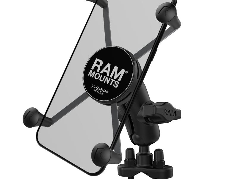 RAM® X-Grip® Large Phone Mount with Handlebar U-Bolt Base – Short