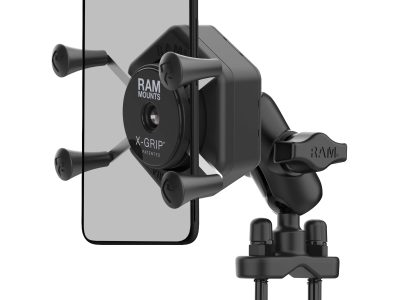 RAM® X-Grip® Phone Mount with Vibe-Safe™ & U-Bolt Base – Short