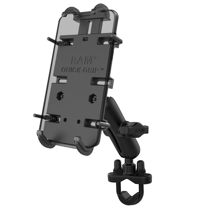 RAM® Quick-Grip™ XL手机底座，带手柄U型螺栓底座-中等