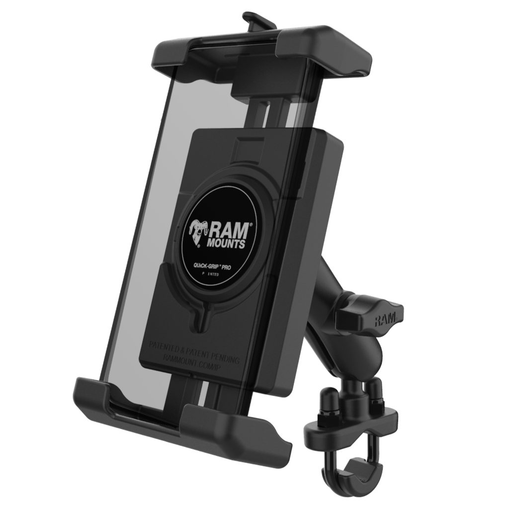 RAM® Quick-Grip™ Pro XL手机支架，带手柄U型螺栓底座-中等