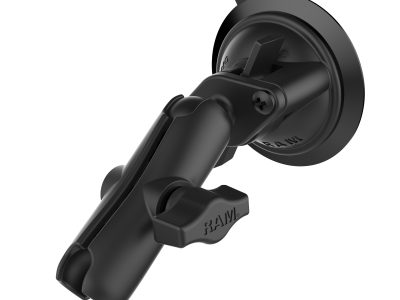 RAM® Twist-Lock™ Suction Cup Base with Double Socket Arm