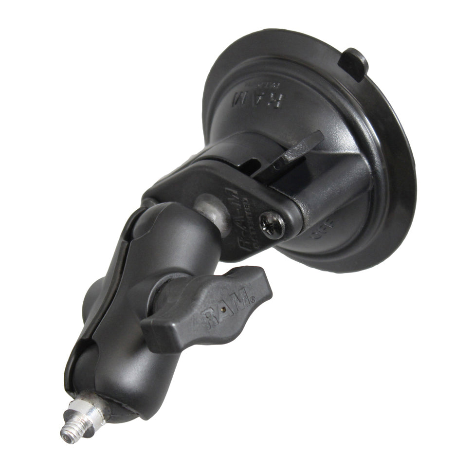 RAM® Twist-Lock™吸盘底座，带1/4英寸-20螺纹螺柱-短