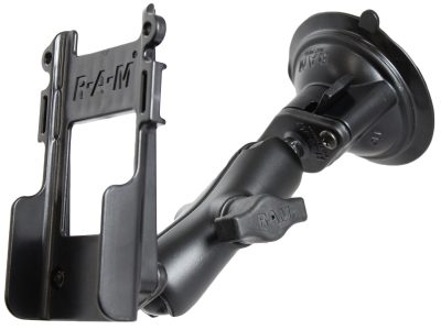 RAM® Twist-Lock™ Suction Cup Mount with Universal Belt Clip Holder