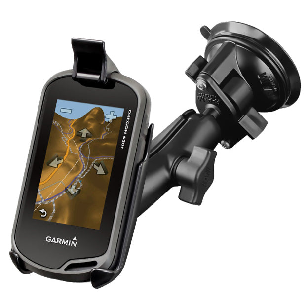 适用于Garmin Oregon 200，750 T+更多的RAM® Twist-Lock™吸盘支架