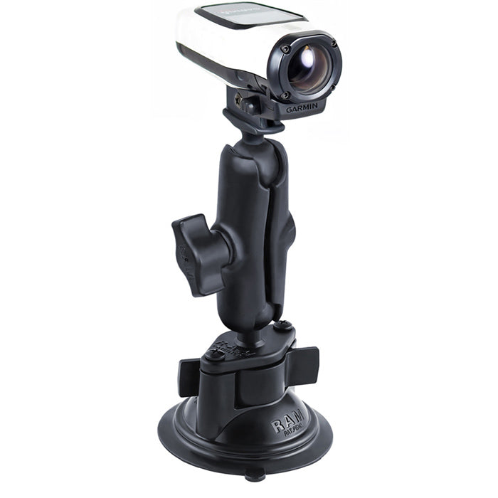 RAM® Twist-Lock™吸盘支架，带Garmin VIRB™摄像头适配器