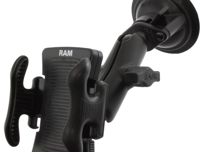 RAM® Twist-Lock™ Suction Cup Mount with Spring-Loaded Phone Holder
