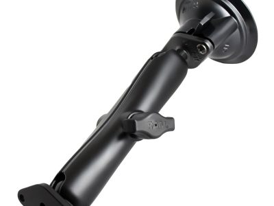 RAM® Twist-Lock™ Suction Cup Double Ball Mount – Long