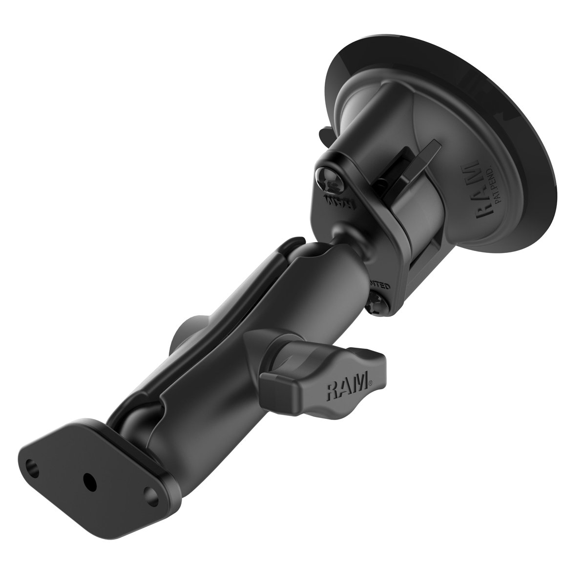 RAM® Twist-Lock™ 吸盘式双球头支架 – 中号
