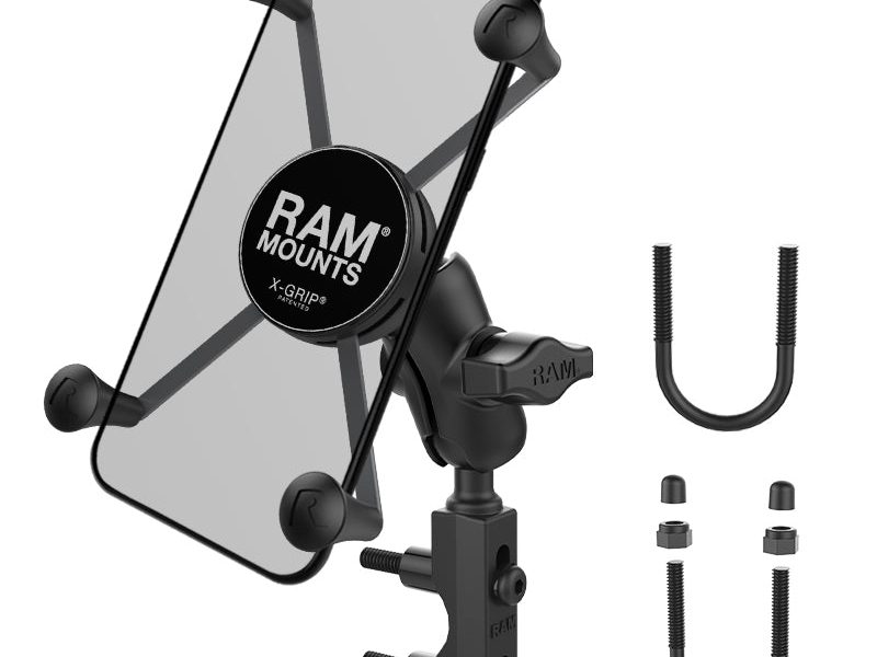 RAM® X-Grip® Large Phone Mount with Brake/Clutch Reservoir Base – Short