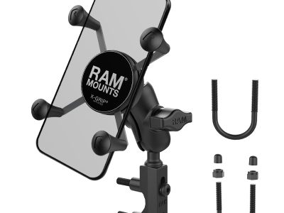 RAM® X-Grip® Phone Mount with Brake/Clutch Reservoir Base – Short