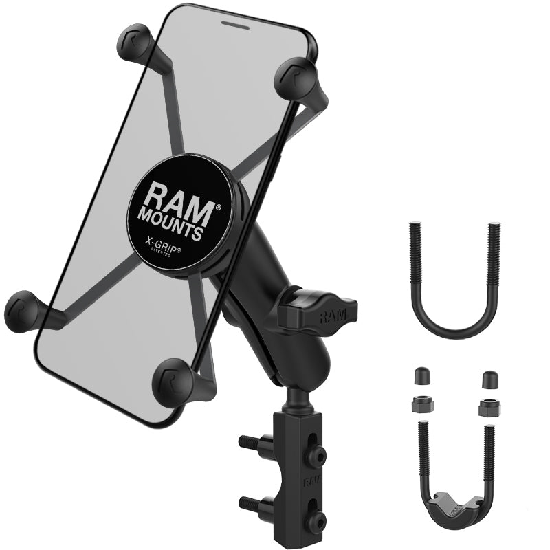 RAM® X-Grip®大型手机底座，带制动器/离合油箱底座-中型