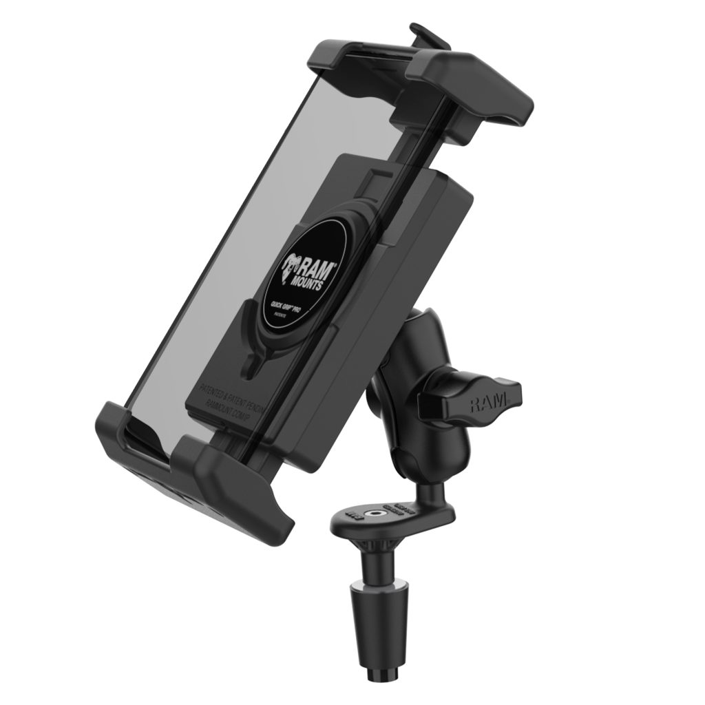 RAM® Quick-Grip™ Pro XL手机底座，带叉子柄底座-短
