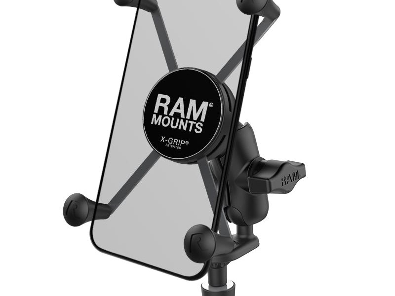 RAM® X-Grip® Large Phone Mount with Motorcycle Fork Stem Base