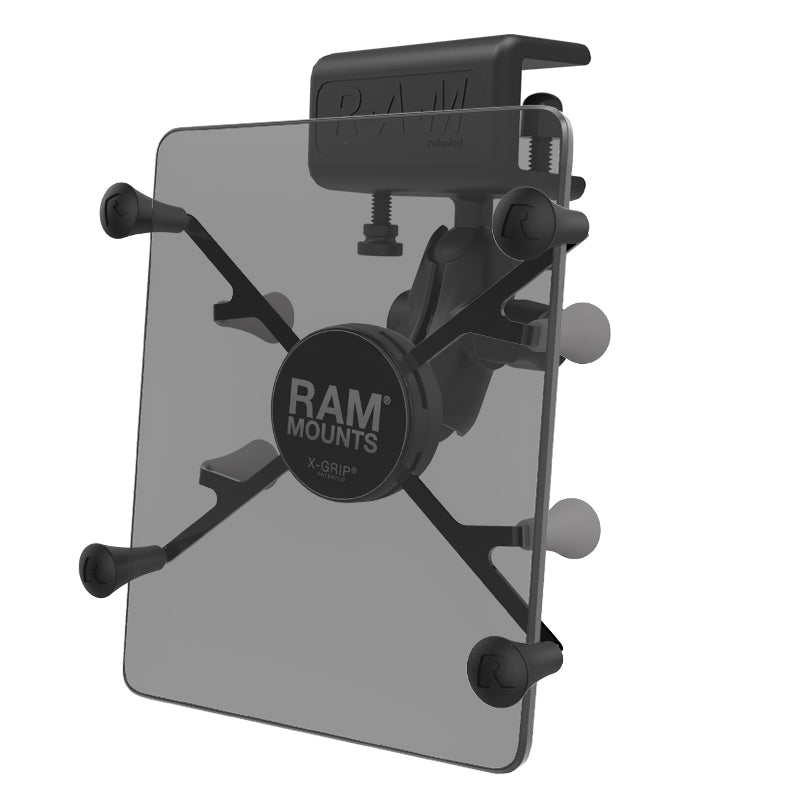 RAM® X-Grip®底座，带Glare Shield夹子底座，适用于7英寸-8英寸平板电脑
