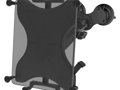 RAM® X-Grip® with Twist-Lock™ Dual Suction for 9″-11″ Tablets – Long