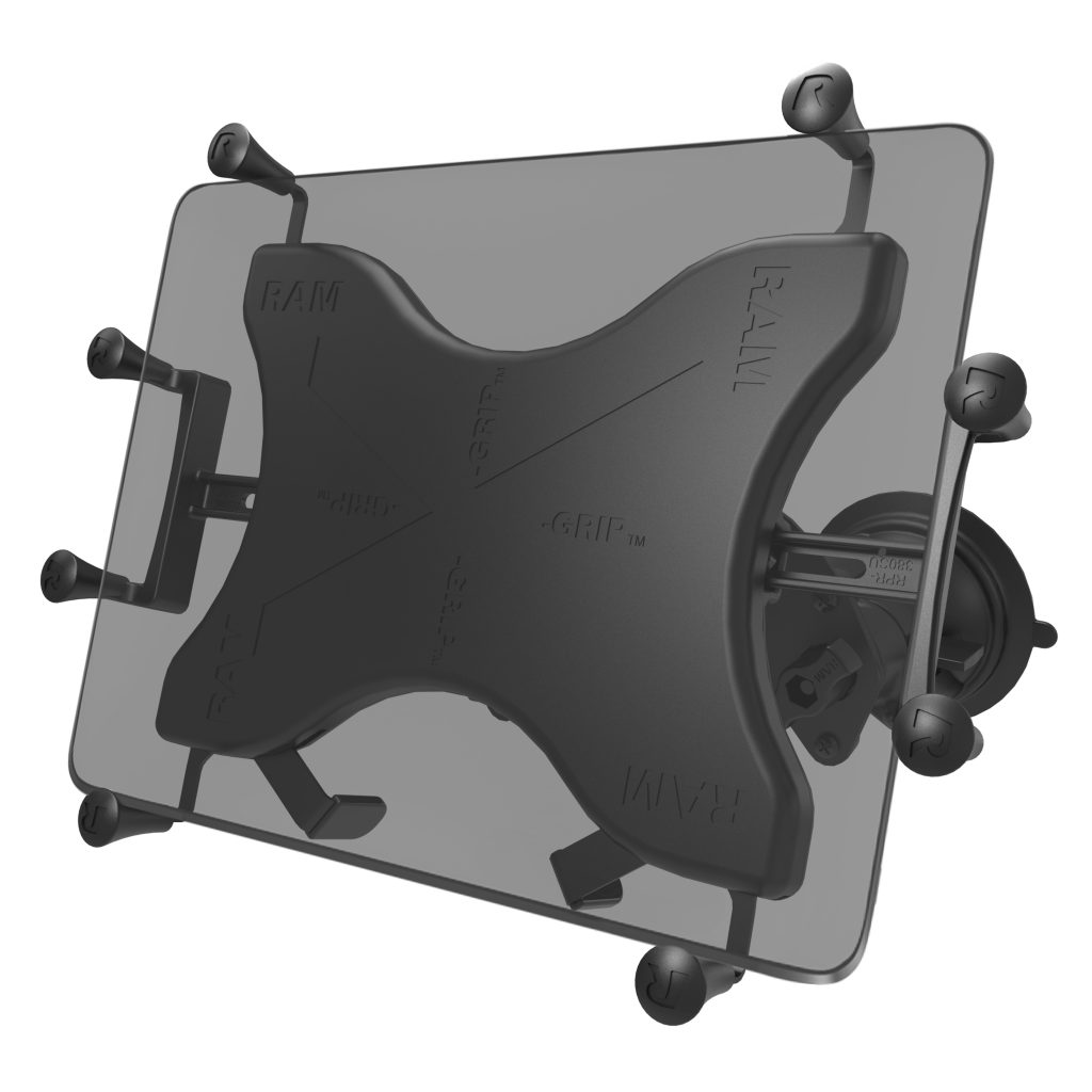 RAM® X-Grip®，带Twist-Lock™ Pivot吸引器，适用于9英寸-11英寸片剂-短