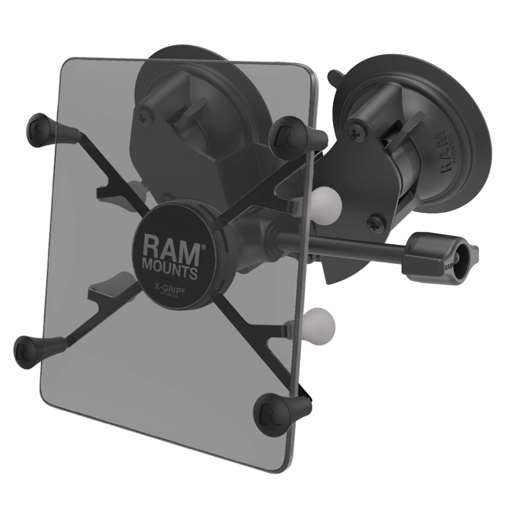 RAM® X-Grip®搭配RAM® Twist-Lock™双吸装置，适用于7英寸-8英寸片剂