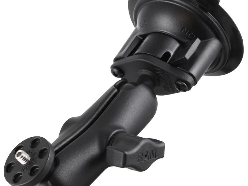 RAM® Twist-Lock™ Suction Cup Mount with 1/4″-20 Camera Adapter – Medium