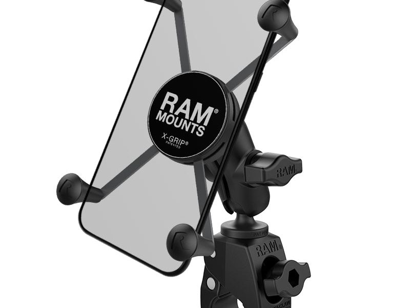RAM® X-Grip® Large Phone Mount with Tough-Claw™ Small Clamp Base – Short