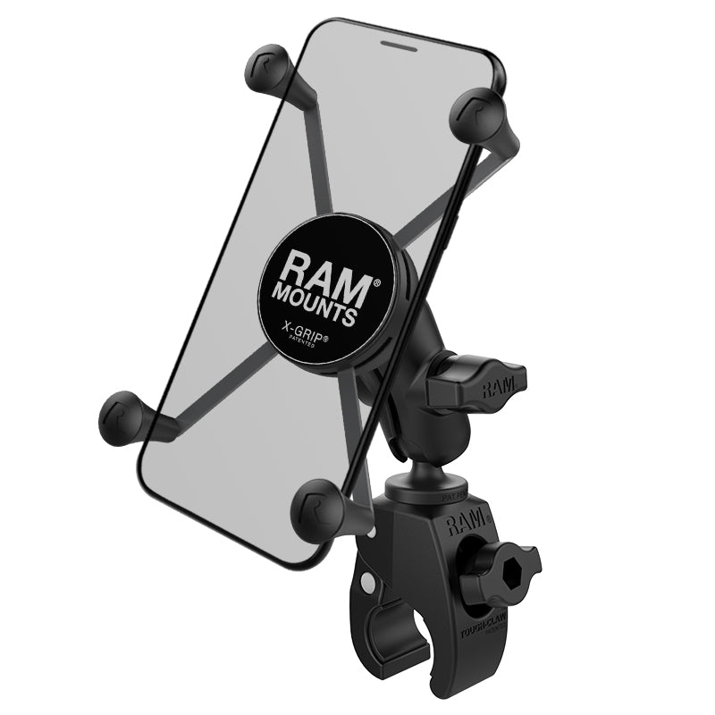 RAM® X-Grip®大型手机底座，带Tough-Claw™小型夹子底座-短