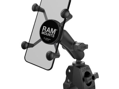 RAM® X-Grip® Phone Mount with RAM® Tough-Claw™ Small Clamp Base – Medium