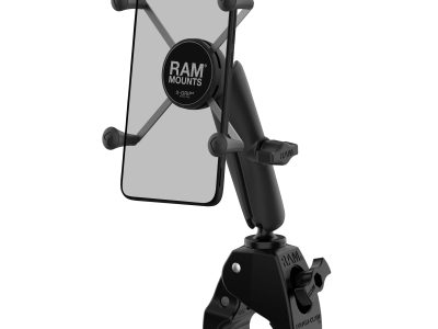 RAM® X-Grip® Large Phone Mount with Tough-Claw™ Medium Clamp Base – Long