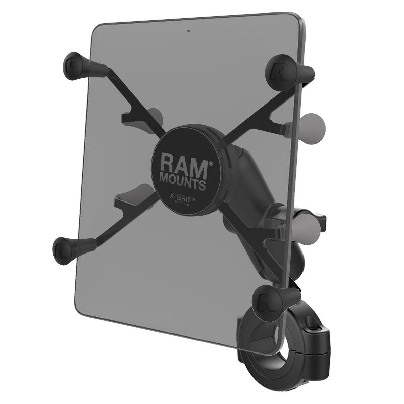 RAM® X-Grip®，配有RAM® Torque™大号轨底座，适用于7英寸-8英寸平板电脑