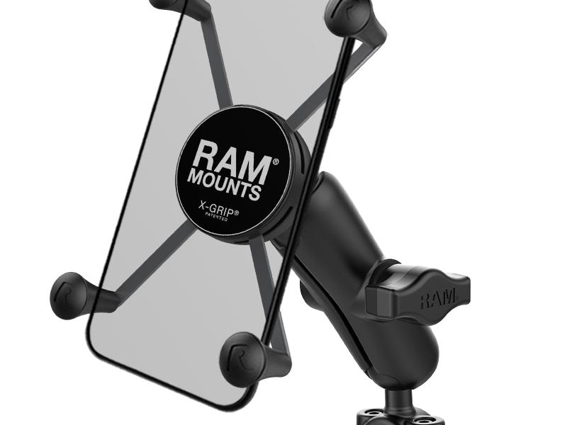 RAM® X-Grip® Large Phone Mount with Torque™ Small Rail Base – Medium Arm