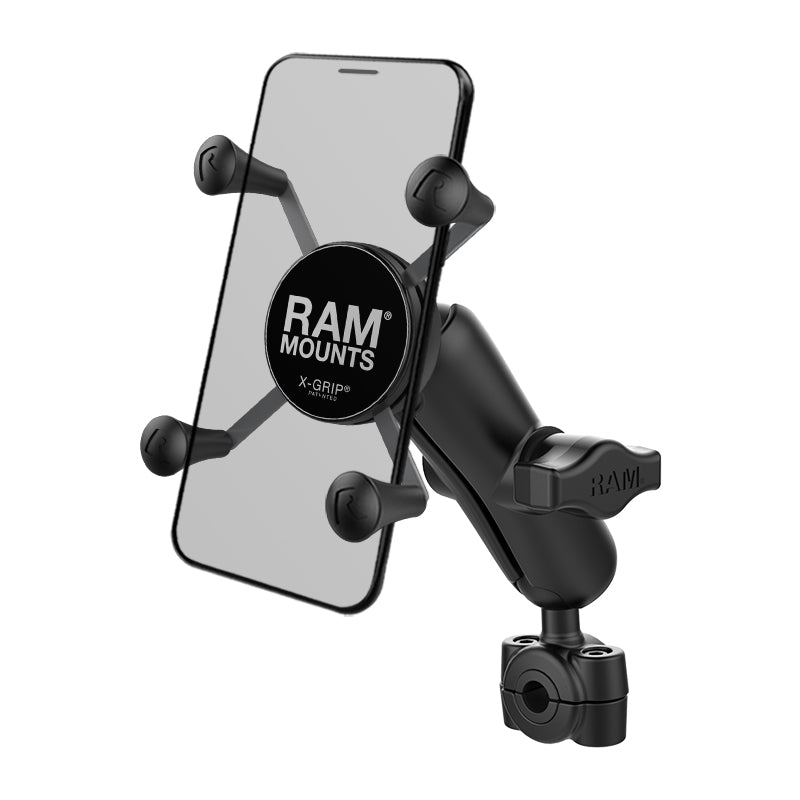 RAM® X-Grip®手机底座，配有RAM® Torque™小轨底座-中型