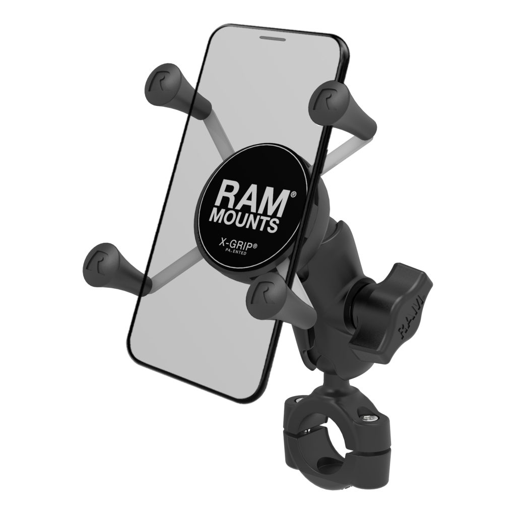 RAM® X-Grip®手机底座，带RAM® Torque™中轨底座-短