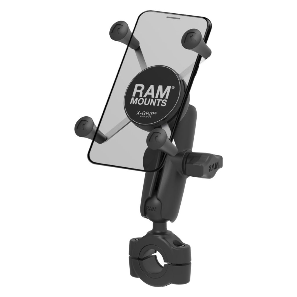 RAM® X-Grip®手机底座，配有RAM® Torque™中号轨底座-中号