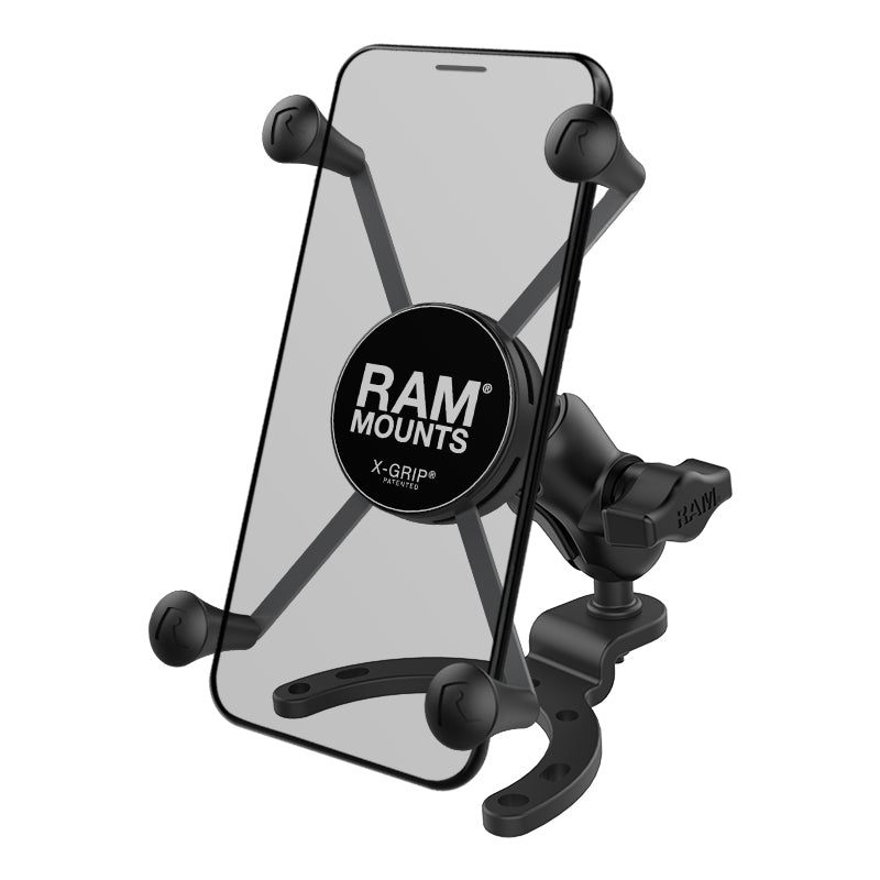 RAM® X-Grip®大型手机底座，带大型气罐底座