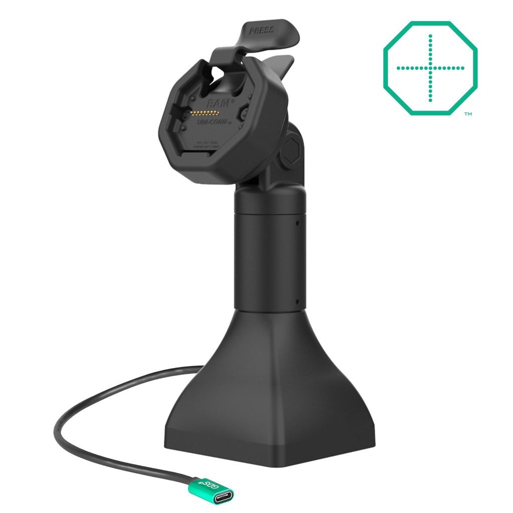 GDS® Uni-Conn™电动7英寸基座底座，配备USB-C