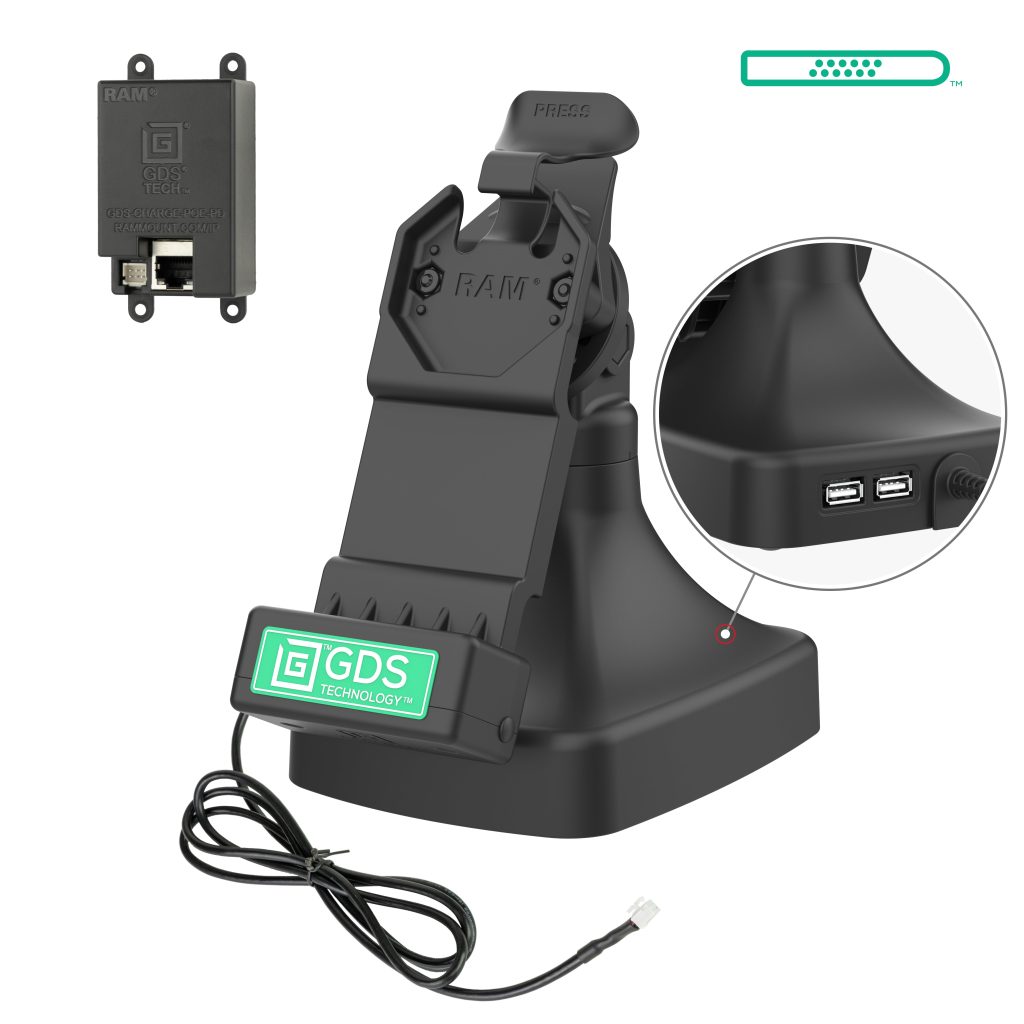 GDS® Uni-Conn™工作台和旋转底座，带OE + Data