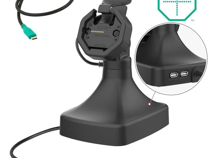 GDS® Uni-Conn™ Powered Tilt & Swivel Dock with USB-C + Data