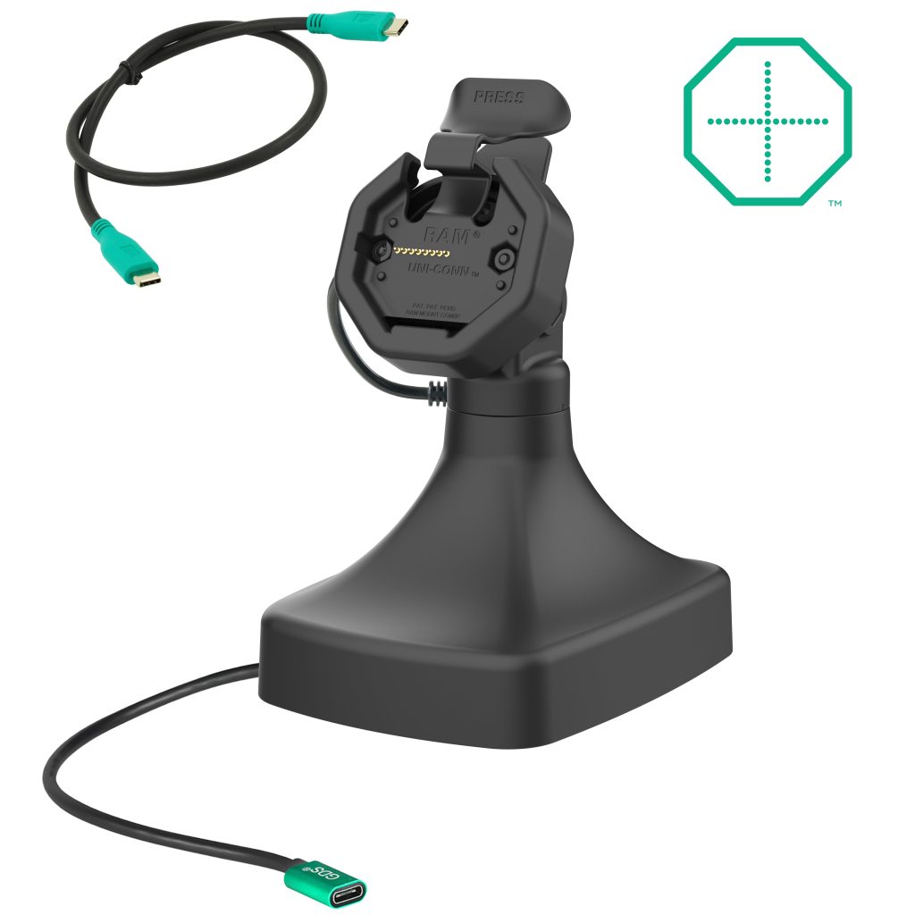 GDS® Uni-Conn™电动扳手和旋转底座，配备USB-C