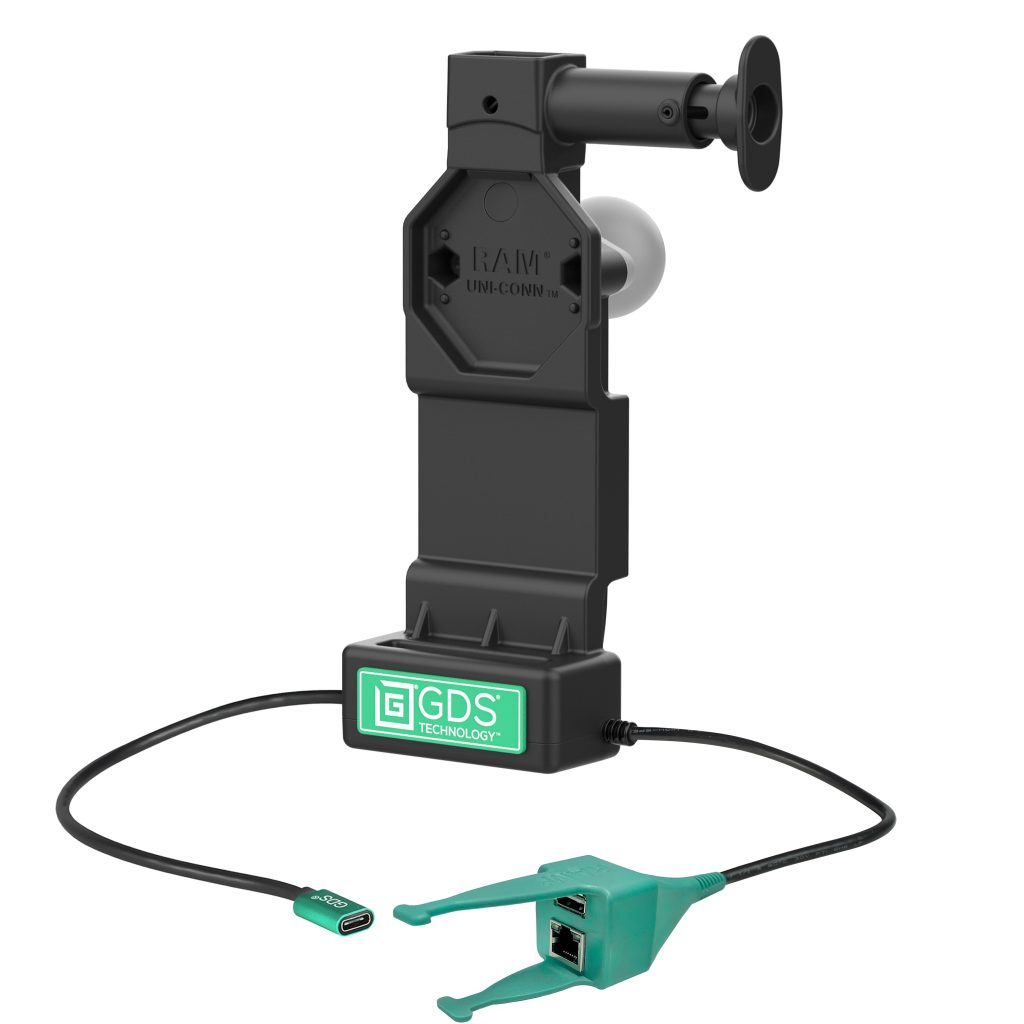 GDS® Uni-Conn™ Dock + USB-A & RJ 45，带释放按钮