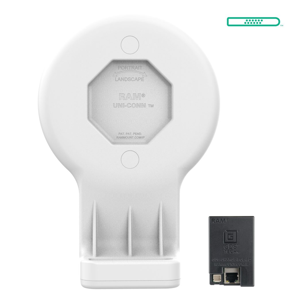 GDS® Uni-Conn™壁挂式底座，带磁性接收器和OE-灰色