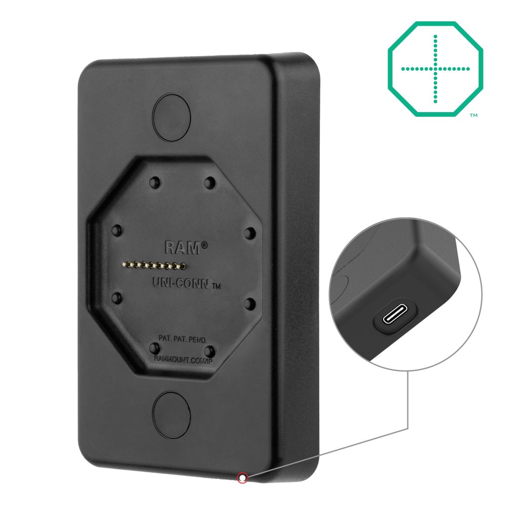 采用USB-C的GDS® Uni-Conn™电动壁挂式底座