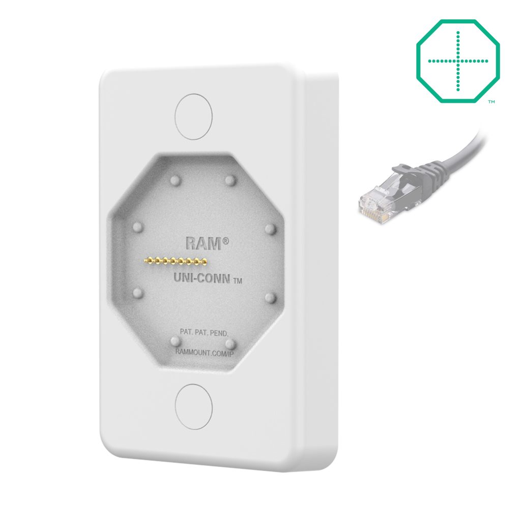 GDS® Uni-Conn™电动壁挂式底座，带OE-灰色