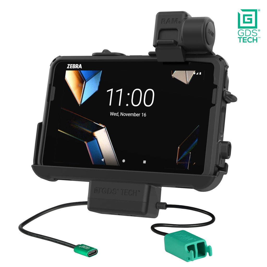 GDS® Thin-Dock™ +双USB，适用于Zebra ET 401和ET 4x 8英寸，配备TLR Skin ®