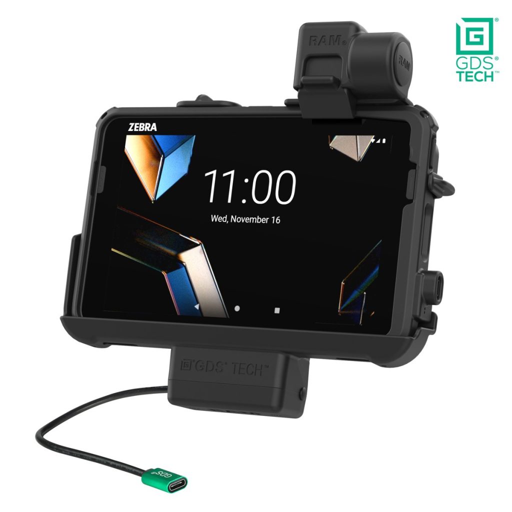 适用于Zebra ET 401和ET 4x 8英寸的GDS® Thin-Dock™，配备TLR Skin ®