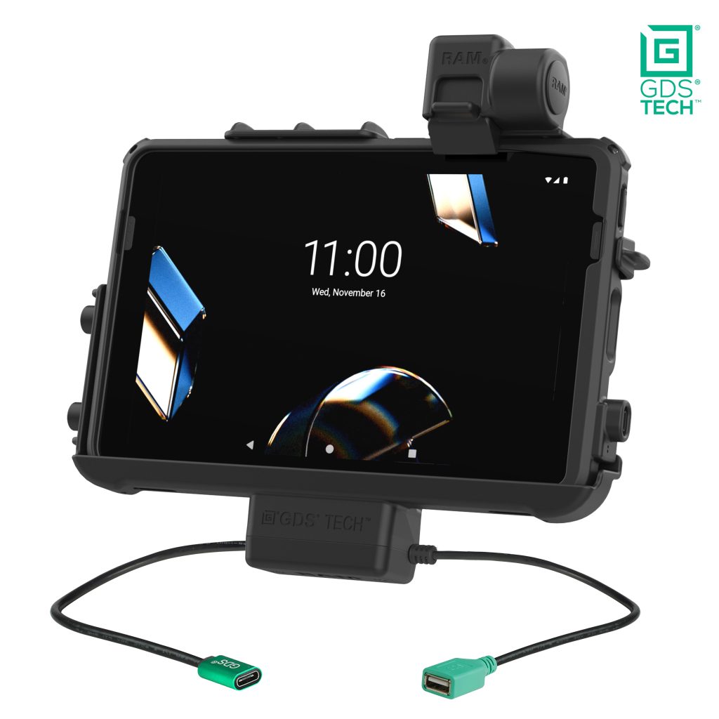 GDS® Thin-Dock™ +数据Dock，适用于Zebra ET 401 & ET 4x 10 &，配备TLR Skin ®
