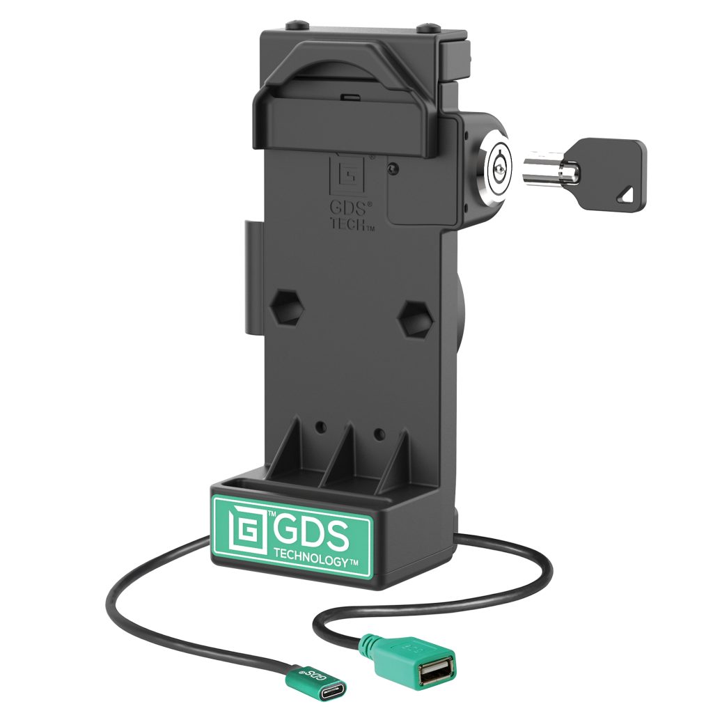 GDS® Uni-Conn™锁定弹簧加载电源+单个USB-A底座