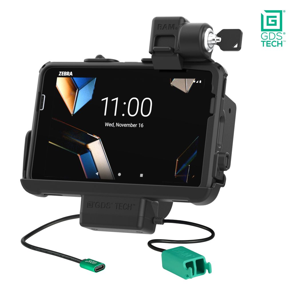 使用TLR ®锁定GDS® Dock +双USB，适用于Zebra ET 401 & ET 4x 8 &