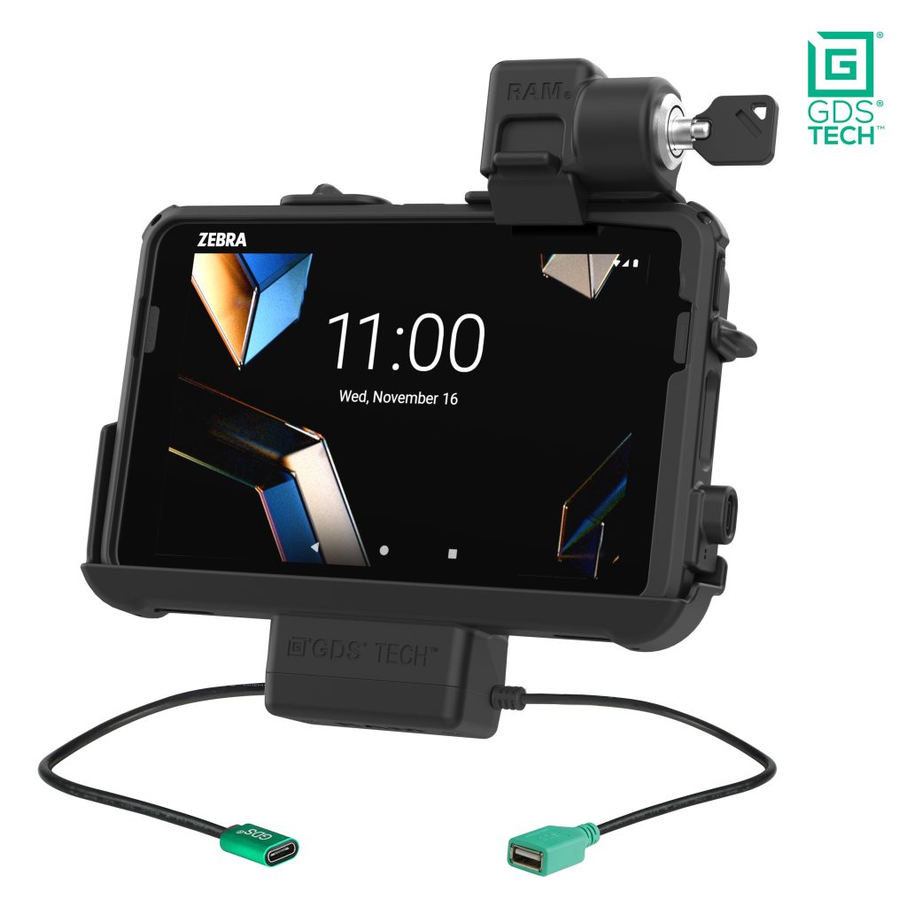 使用TLR ®锁定Zebra ET 401 8英寸的GDS® Thin-Dock +数据