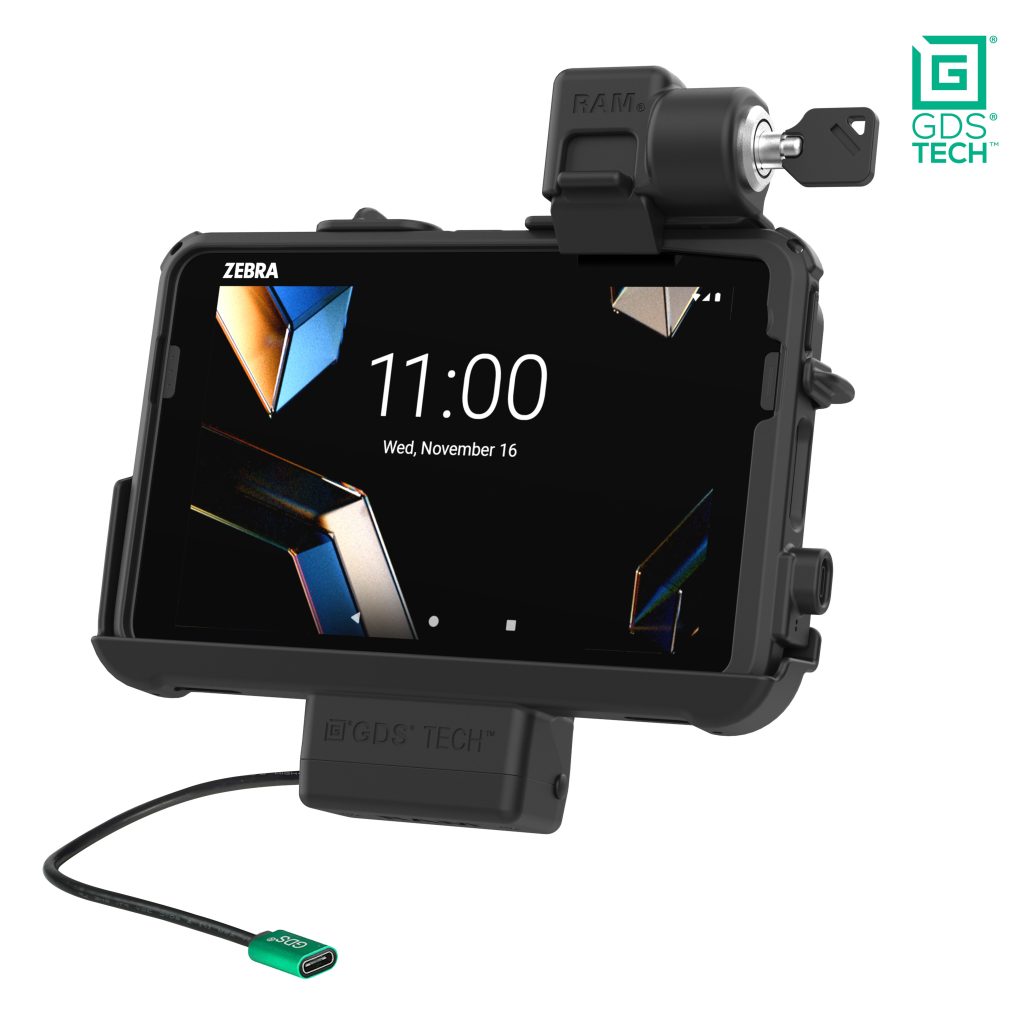 使用FieldSkin ®锁定Zebra ET 401和ET 4x 8英寸的GDS® Thin-Dock™